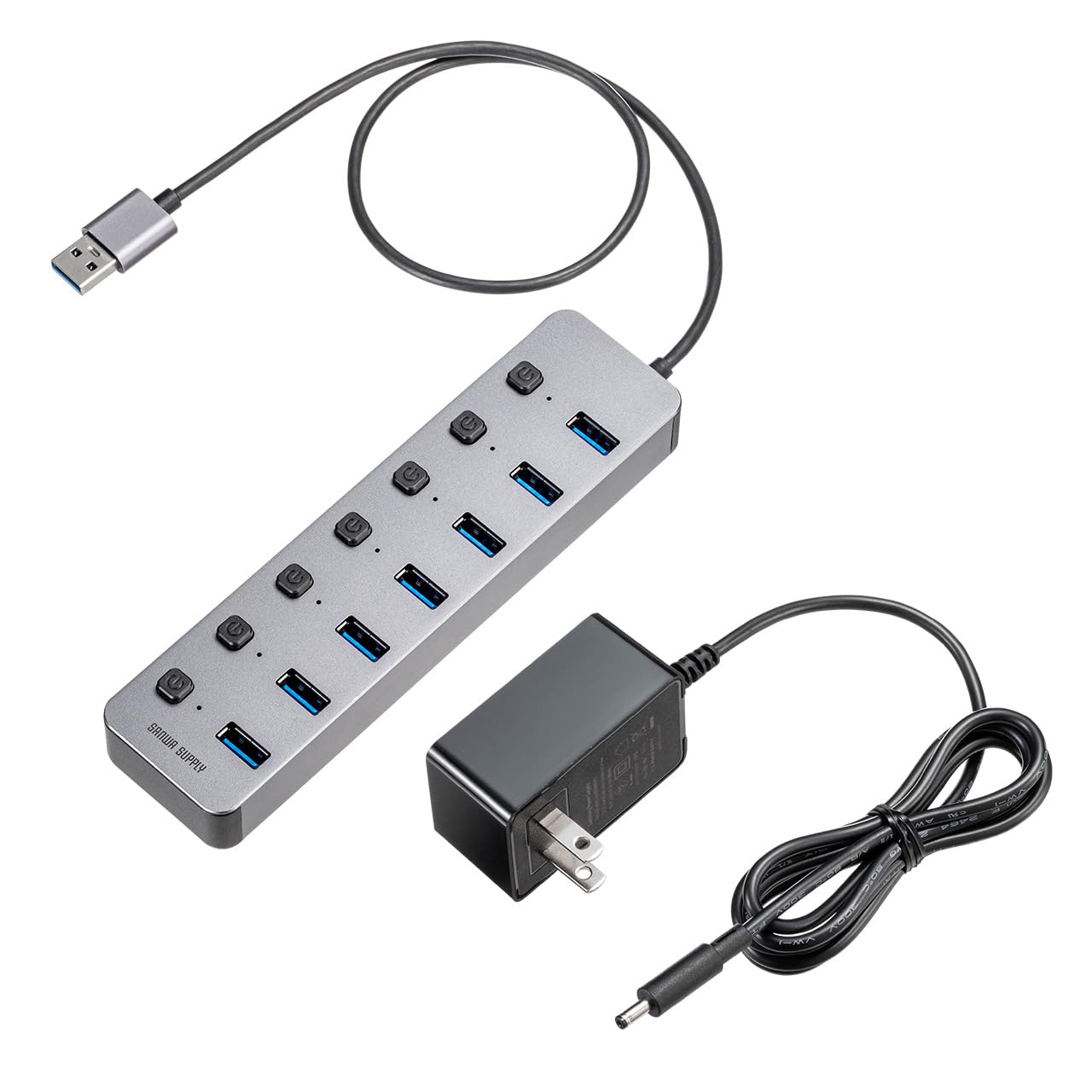 アルミ製 7ポート USBハブ3.0 5Gbps高速転送 Amazon | UGREEN USB ハブ 7ポート3.0 hub 5Gbps高速伝送 セルフ