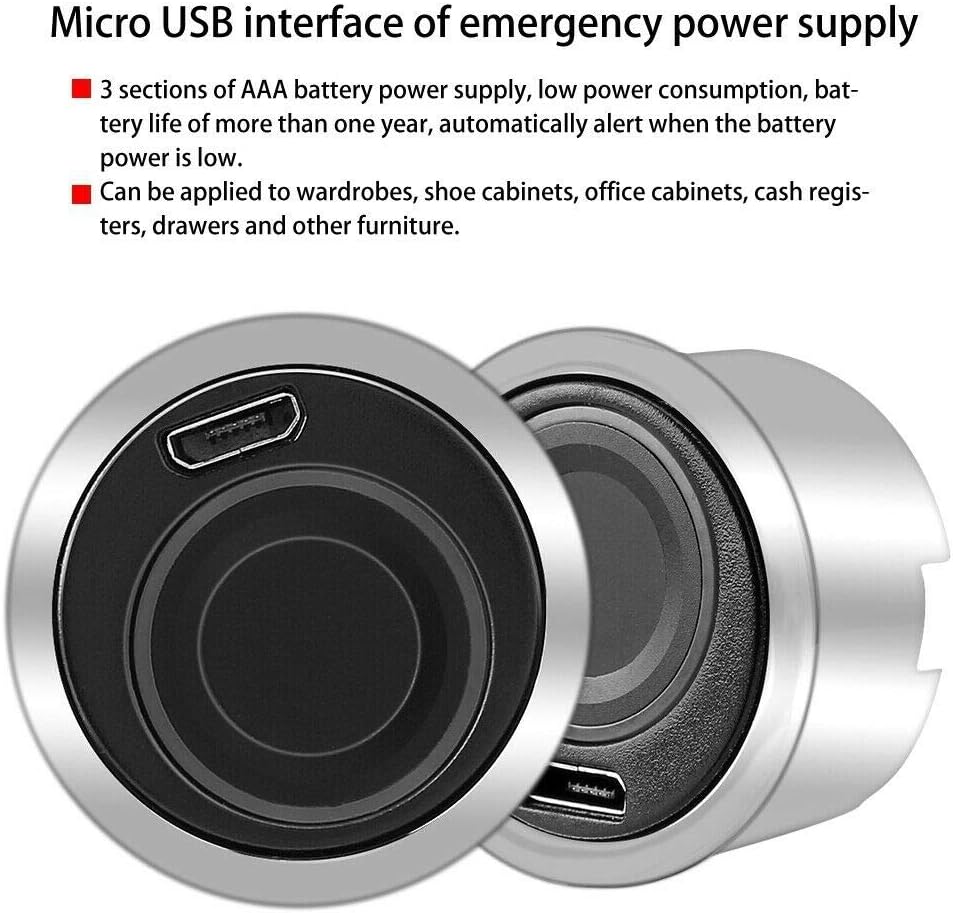 Micro USB interface for emergency power supply on F-Q32 lock