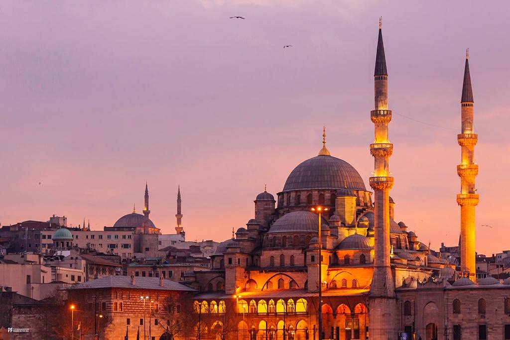 Buy Yeni Cami Istanbul Turkey Interior Islamic Wall Art Muslim Art