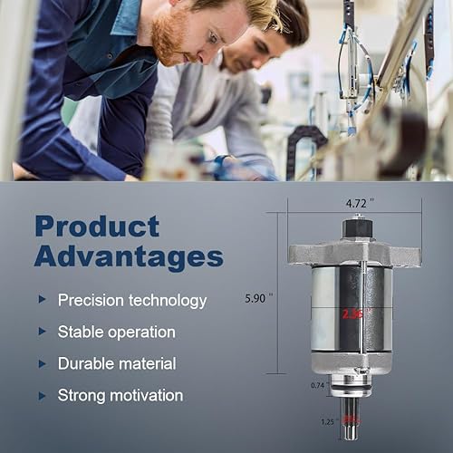 Miniatura 7 de WATERWICH Motor de arranque compatible con Honda Rancher 420 Trx420 trx420fa Trx420fe Trx420fm Trx420fe 2007-2019 sustituye a 31200-HP5-601