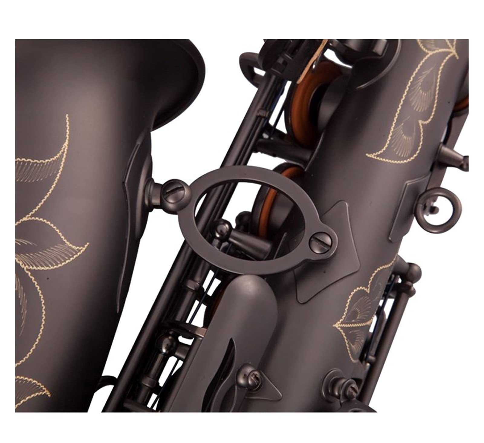 Sassofono Contralto in MIB Nichel Nero Ottone Laccato Oro E Sax Piatto 82Z Tipo Chiave Strumento A Fiato Sassofono