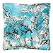 VON LILIENFELD Cuscino Motivo Artistico Vincent van Gogh Fiori di mandorlo Cuscino Decorativo 40 x 40 cm Cuscino per Divano Deco House Living Room Stampato Copri Cuscino con Imbottitura