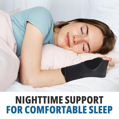 Miniatura 7 de Muñequera para túnel carpiano, extra comodidad para la noche, soporte de muñeca ajustable de noche con férulas para artritis, tendinitis, esguince,