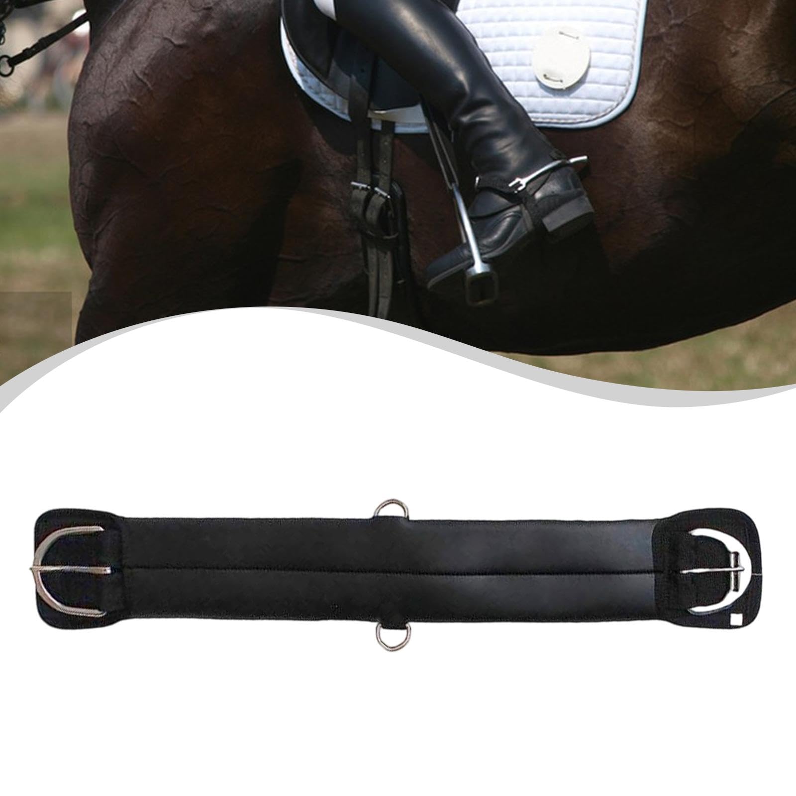 para Caballo de, Correa Corta, fácil de Instalar, Suave y Recta, para Entrenamiento, equitación, Entrenamiento Diario, Aseo