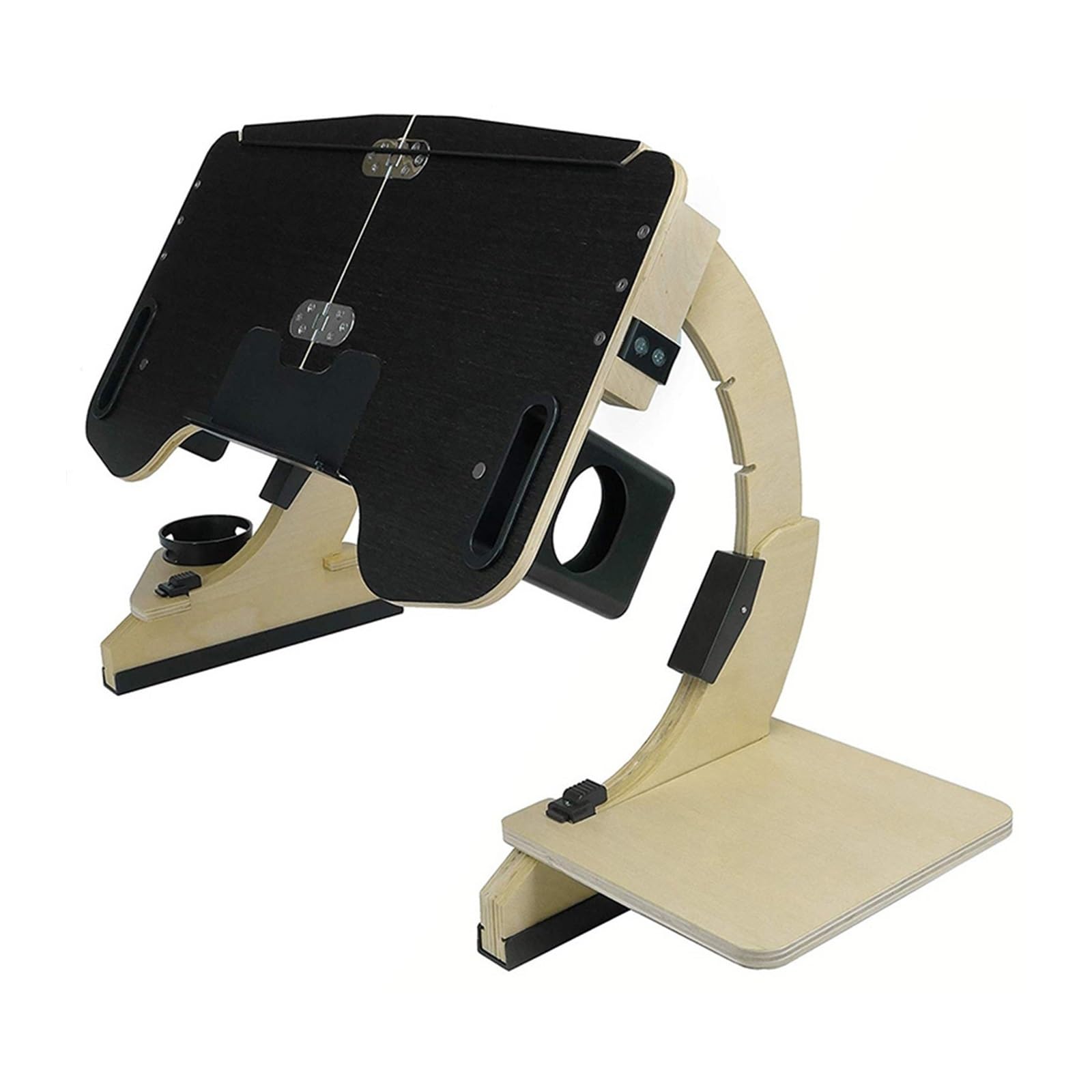 Multifunzionale Lazy Person Liing Desk Supporto for notebook regolabile a 360° in legno, supporto for computer da scrivania, pieghevole portatile per principianti uso fai da te(Portable stand)