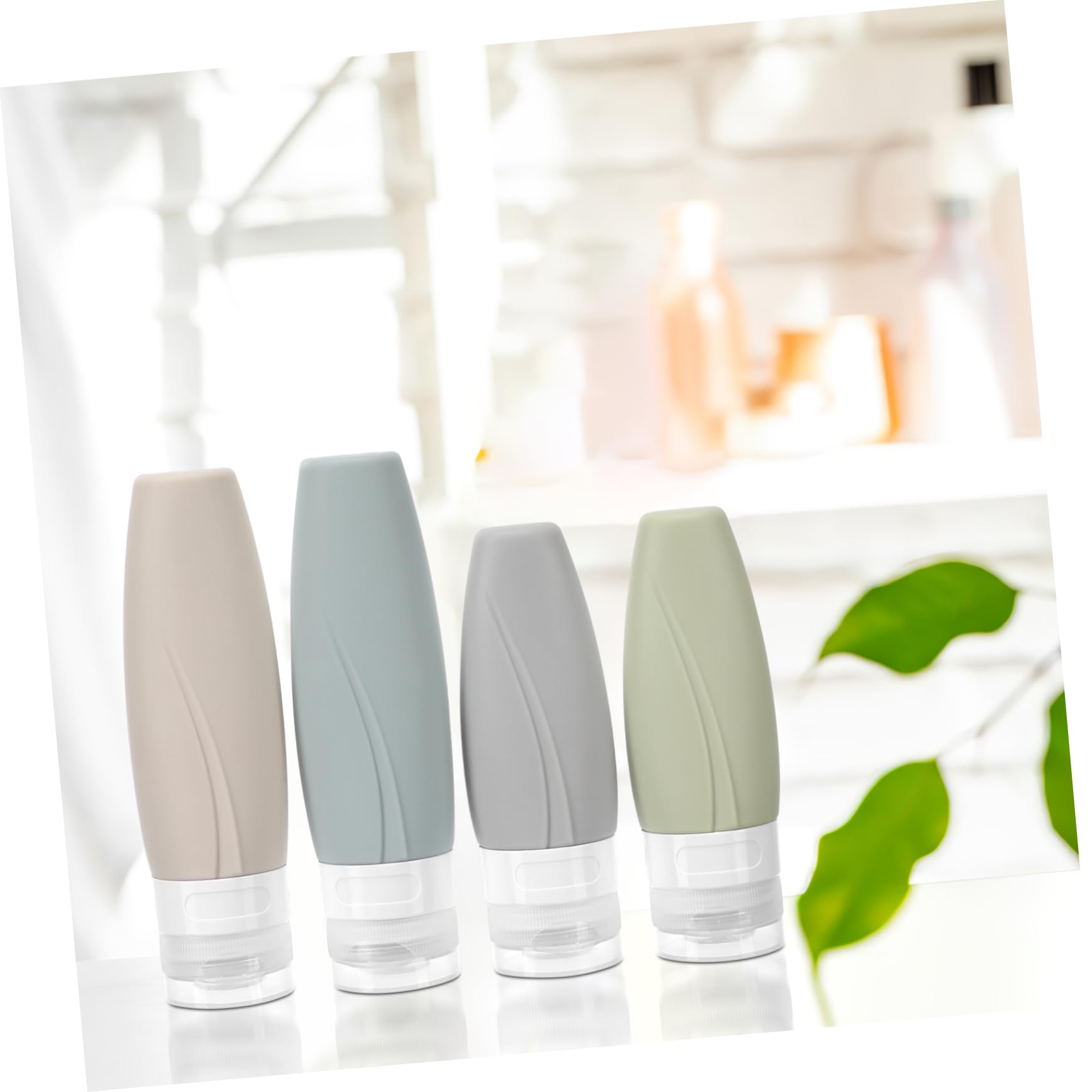 FRCOLOR 5 Sets Silikon Flaschen Set Lotionspender Reiseflasche Reise Shampoo Reisebehälter Für Toilettenartikel Shampoo Spender Shampoo Und Conditioner Flaschen