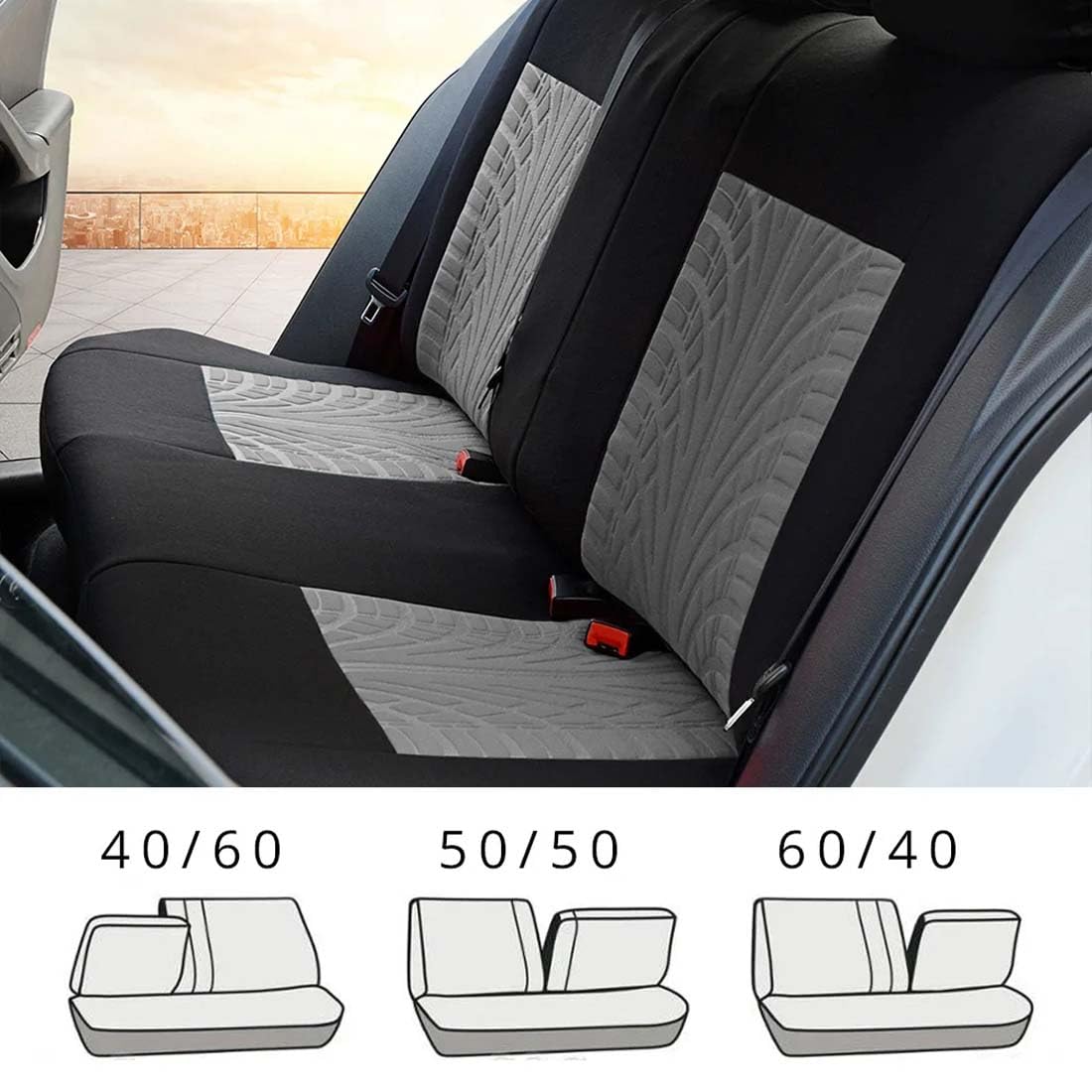 Pokrowce na siedzenia samochodowe dla Range Rover Evoque 2013-2019, przednie tylne cztery pory roku poduszka ochronna dekoracja oddychające akcesoria do wnętrz samochodowych,E