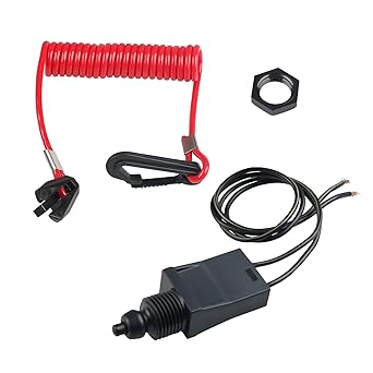 WMPHE Kill Switch with Safety Lanyard Compatible with Johnson Evinrude Sierra OMC Replacement for 585134 MP28870 432230 Cut Off Switch