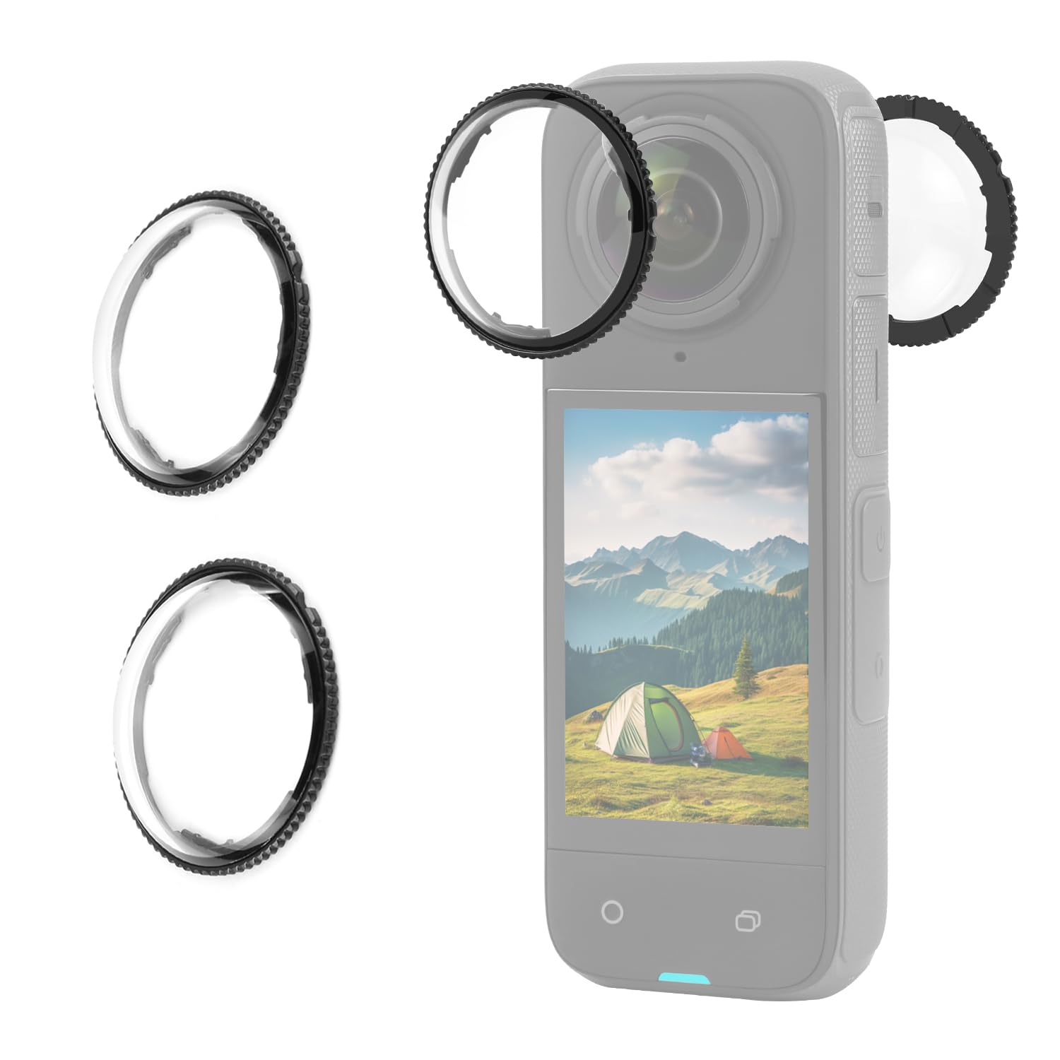 Premium Lens Guard Cover for Insta360 X4, Removable Rotating Tempered Glass Lens Protector for Insta 360 X4 Accessories-image-19