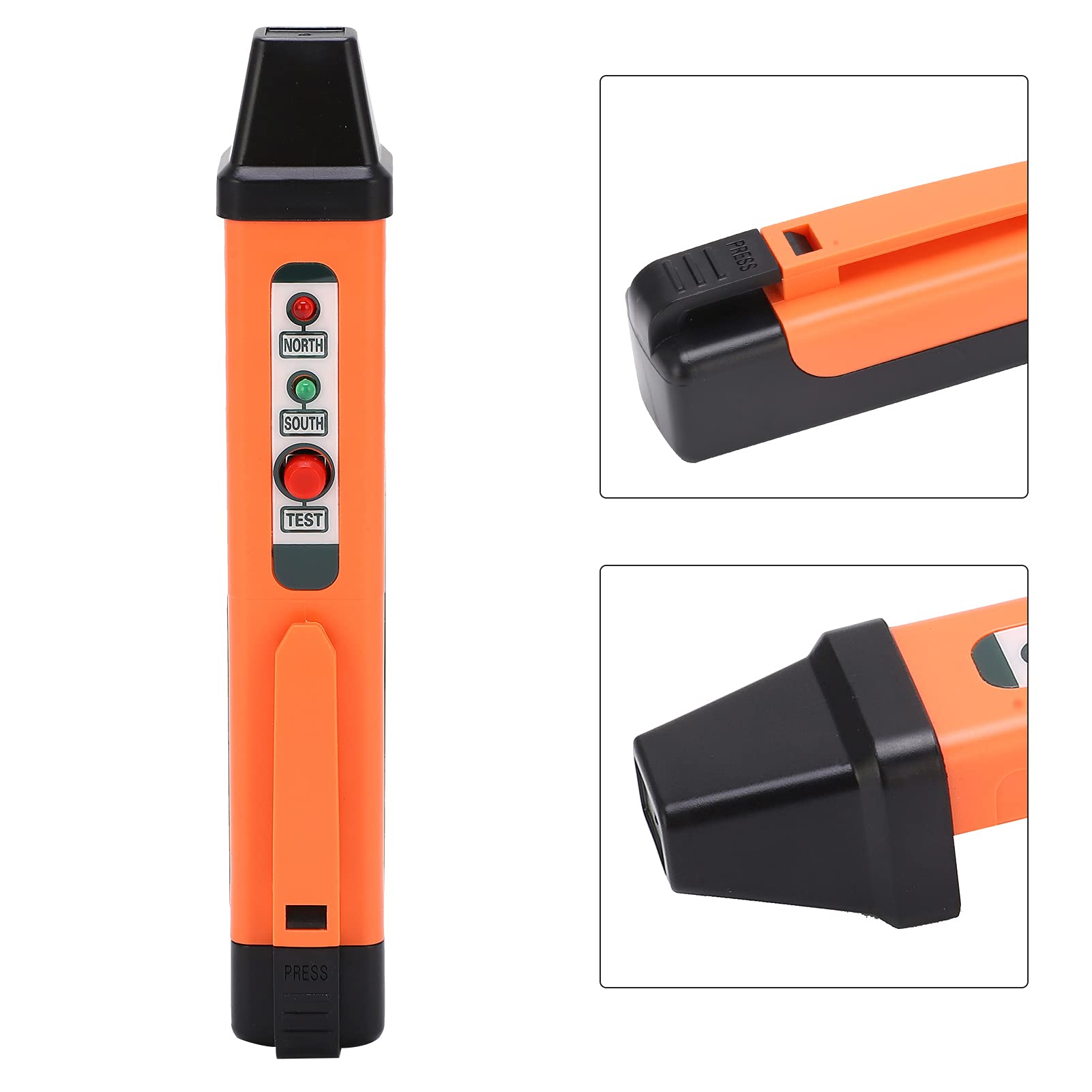 Stylo D'identification de Pôle Magnétique Testeur de Pôle Nord-sud 862M ± 5mT (50Gs), avec Affichage LED, Conception Portable, Haute Précision et Puce de Puissance