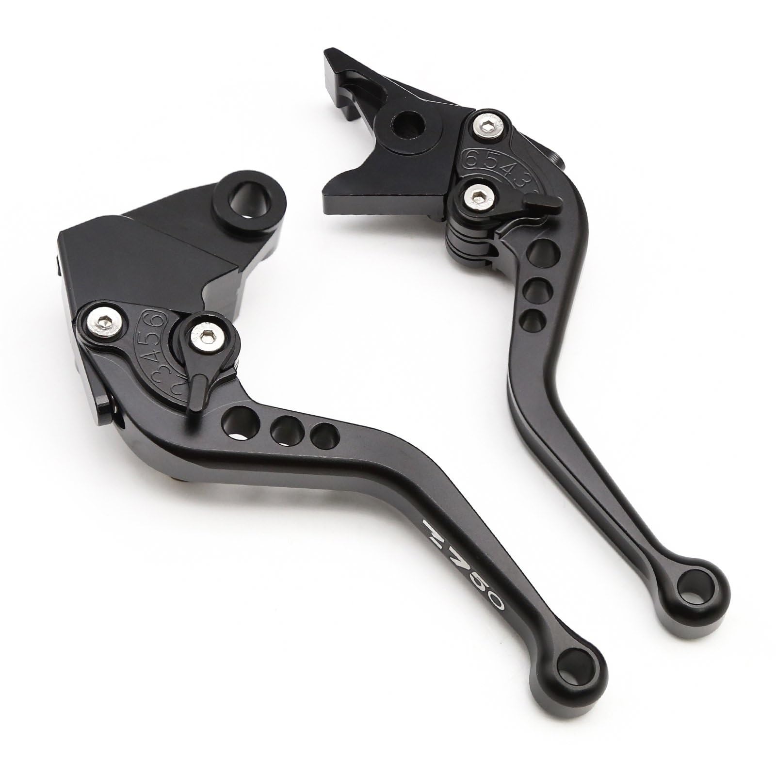 Akcesoria Motocyklowe CNC Regulowana Dźwignia Sprzęgła Hamulca Dla Kawasaki Z750 Z 750 2004 2012 2005 2006 2007 2008 2009 2010 (Color : Black 2007-2012)