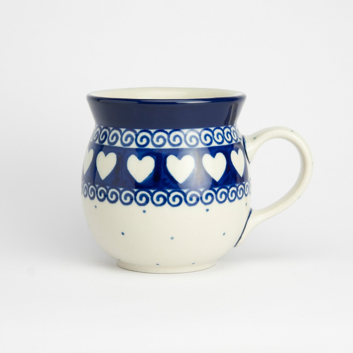 Polish Pottery 210ml Lady Mug - Light Hearted