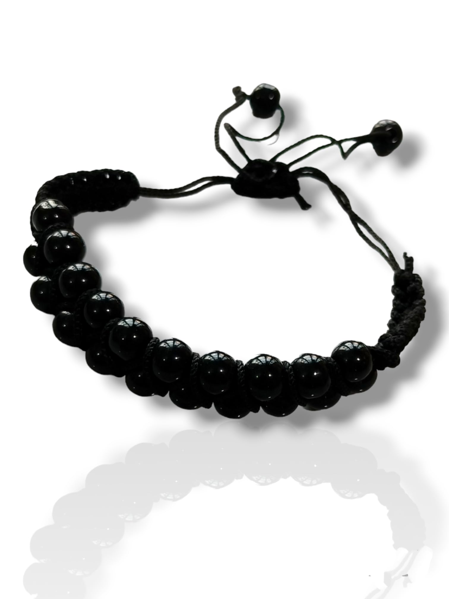 Natural Sulemani Hakik Black Adjustable Bracelet Crystal Stone 8 mm cross design (B0CQ4MTPW2) Amazon Price History, Amazon Price Tracker