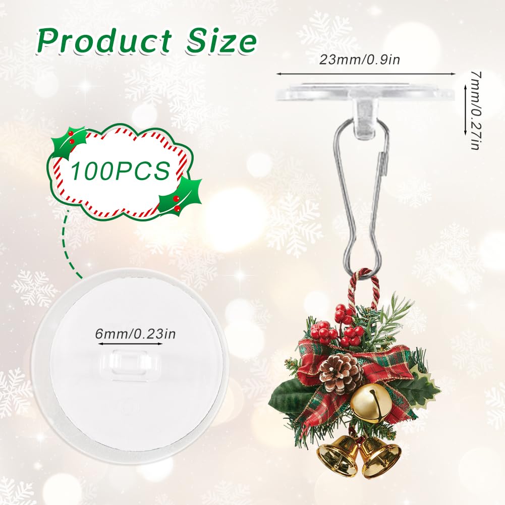 Lot De 20 Crochets Adhésifs Transparents Guirled Pour Guirlandes Lumineuses - Fixation Invisible, Facile à Poser Et Retirer Sans Trace Sur Murs