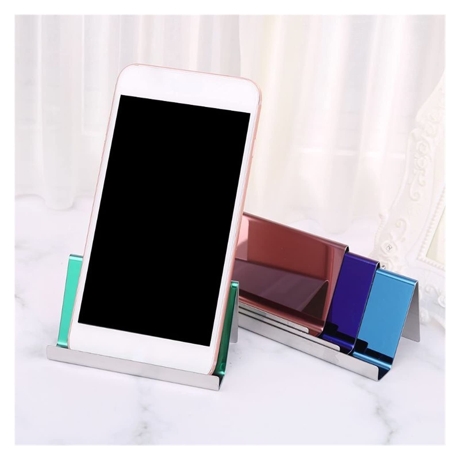 TOMYEUS Etui na wizytówki etui na wizytówki ze stali nierdzewnej uchwyt na wizytówki stojak na biurko organizer na stół 7 kolorów etui na karty z imieniem (kolor: G)