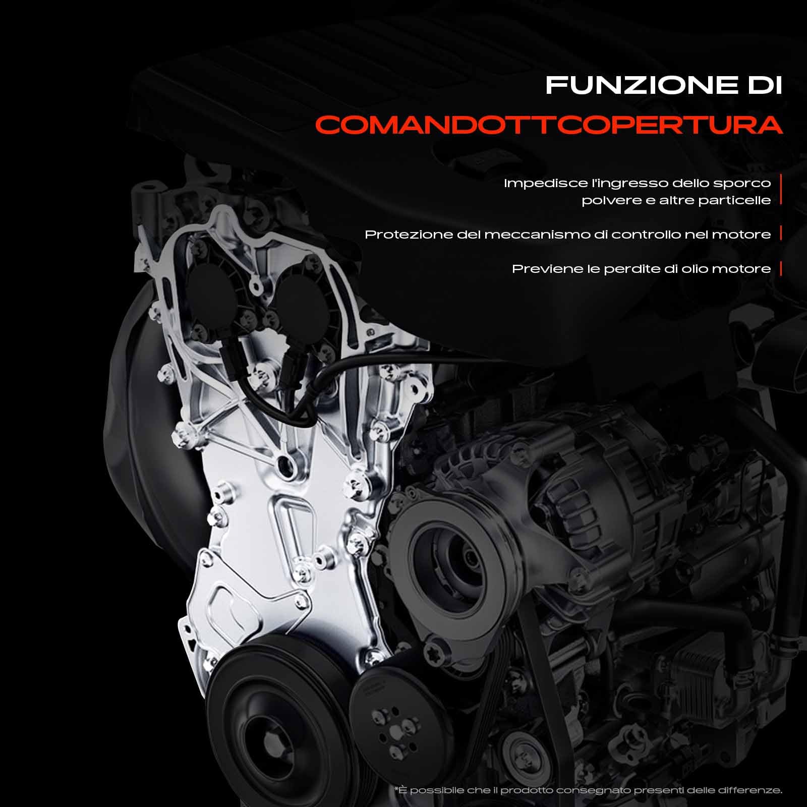 Frankberg Coperchio della cinghia di distribuzione diesel 2005433 | Compatibile con: Autobus Transit V363 FAD FBD, Autobus Transit Custom V362 F3, Transit V363 Box FCD FDD