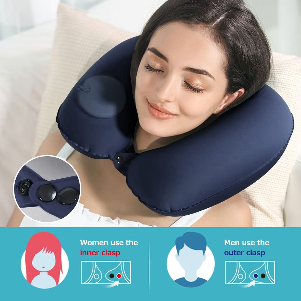 Almohada Avion Senteen Almohada Inflable De Viaje 4pcs Almohada De