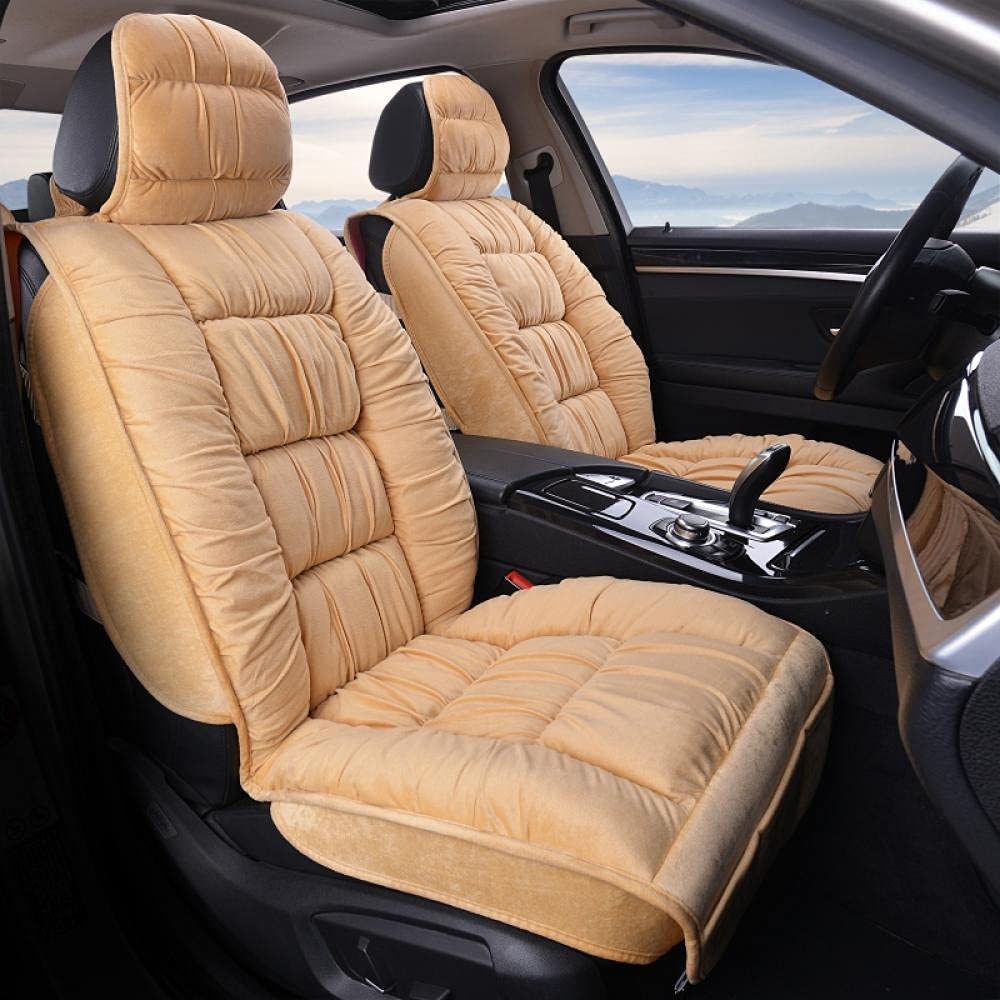 Housse De Siège Auto En Peluche Douce - Pour L'hiver, Universelle, Antidérapante (lot De 1)