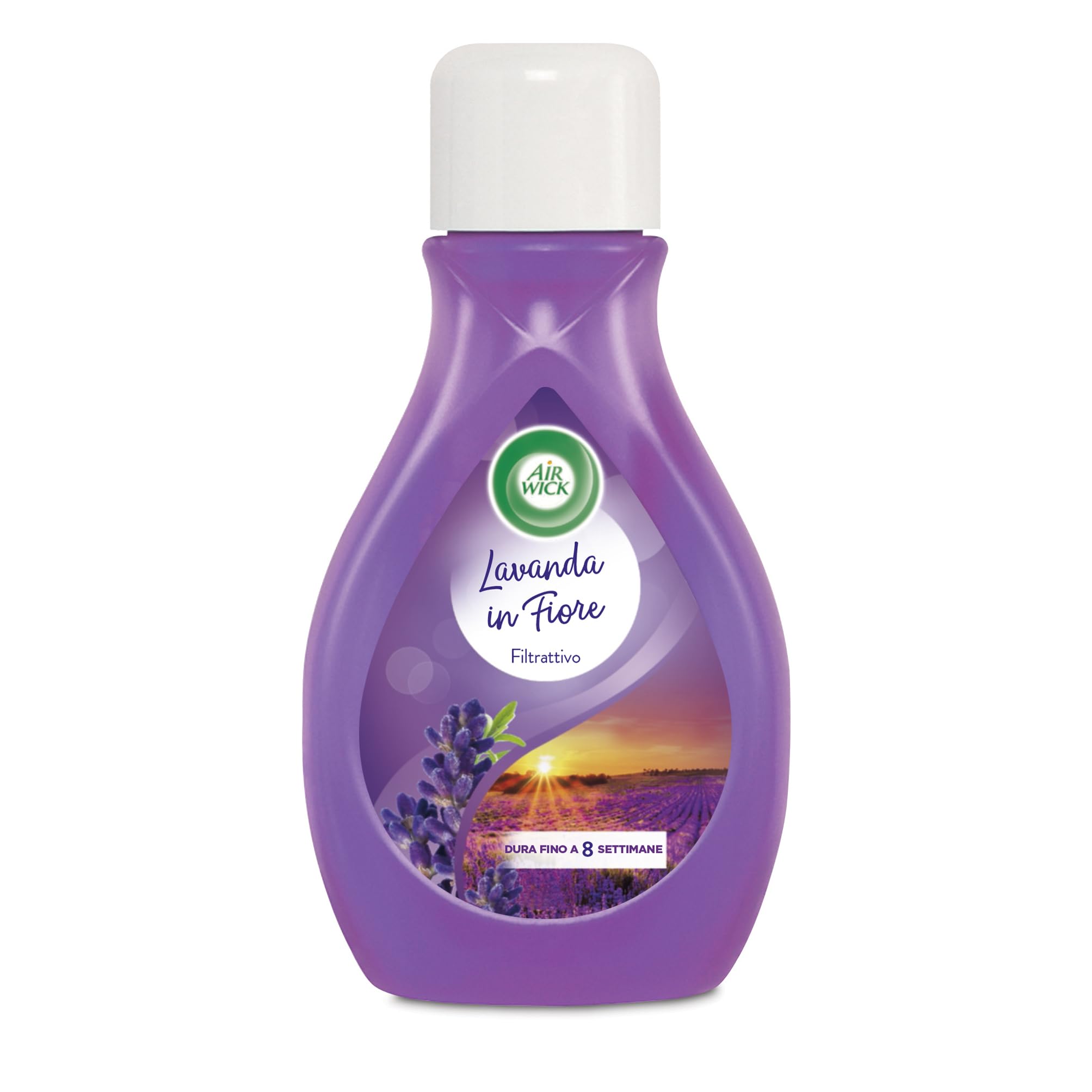 Air Wick Deo Filtro Attivo - 12 unità da 375 ml, 6 Lavanda in Fiore, 6 Brezza di Montagna
