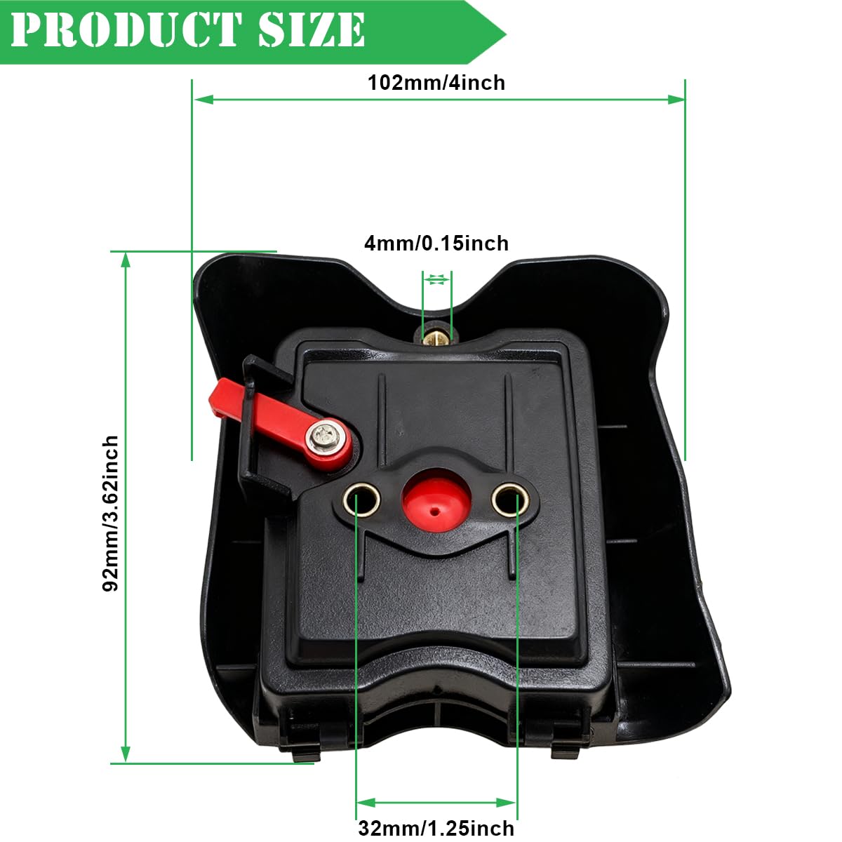 ZAMDOE Kit filtro aria di ricambio per decespugliatori CG430 BC430 CG520 BC520 43CC 49CC 52CC 40F-5 44F-5 Motori a 2 tempi, decespugliatori, coperchio e alloggiamento filtro aria, ricambi