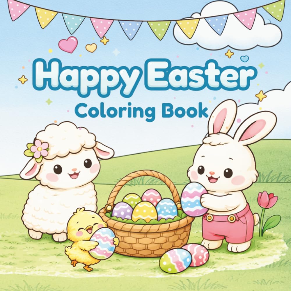 Happy Easter Coloring Book