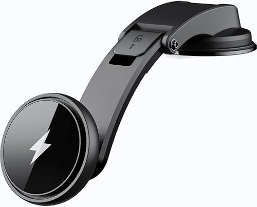 Soporte magnético inalámbrico para cargador de coche de 15 W compatible con cargador de coche Magsafe SMOONFACE, soporte de teléfono para tablero de