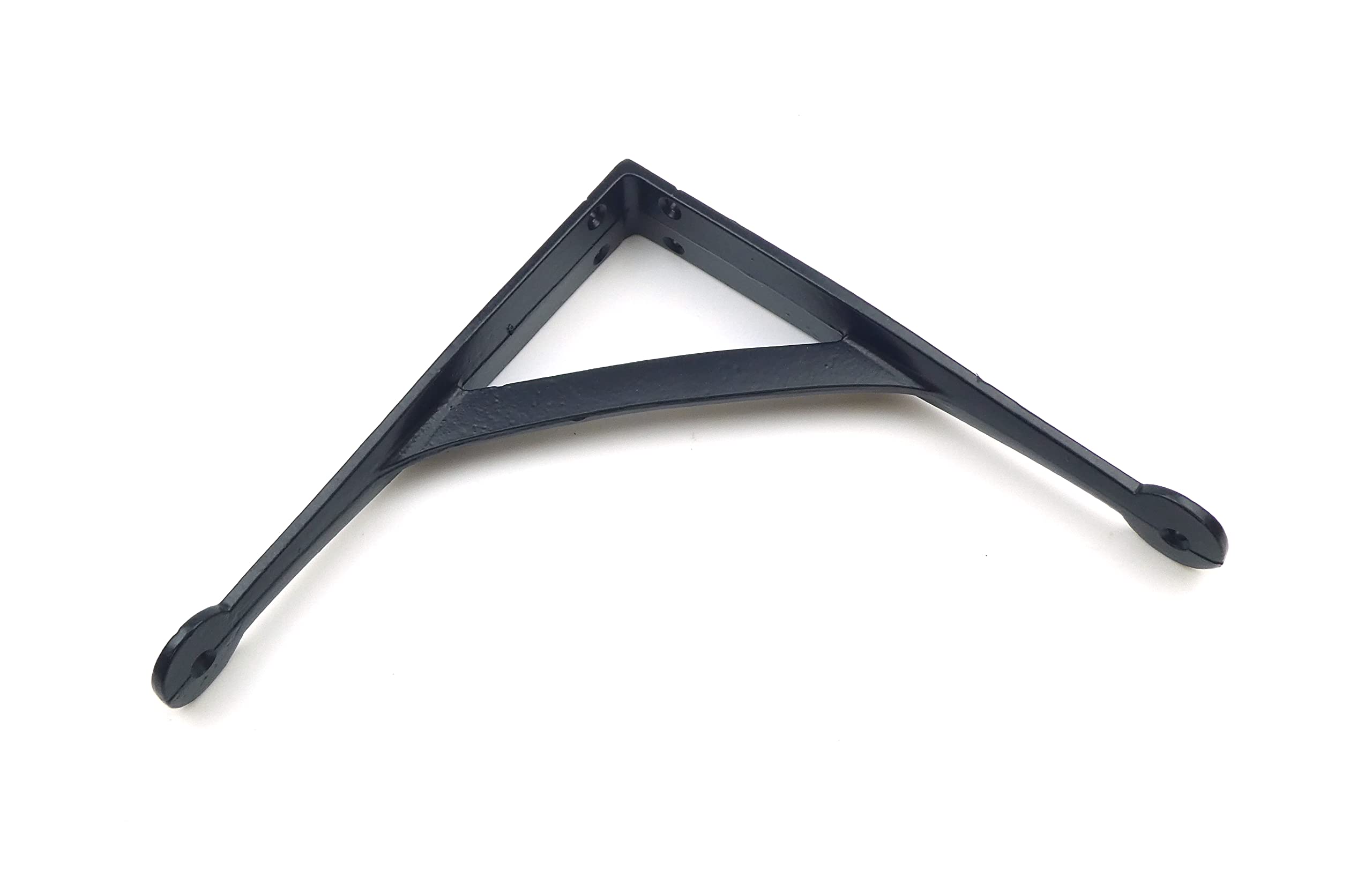 Oakcrafts Black - Pair Of Epoxy Gallows Shelf Brackets Antique Cast Iron (8" X 8" / 200Mm X 200Mm)