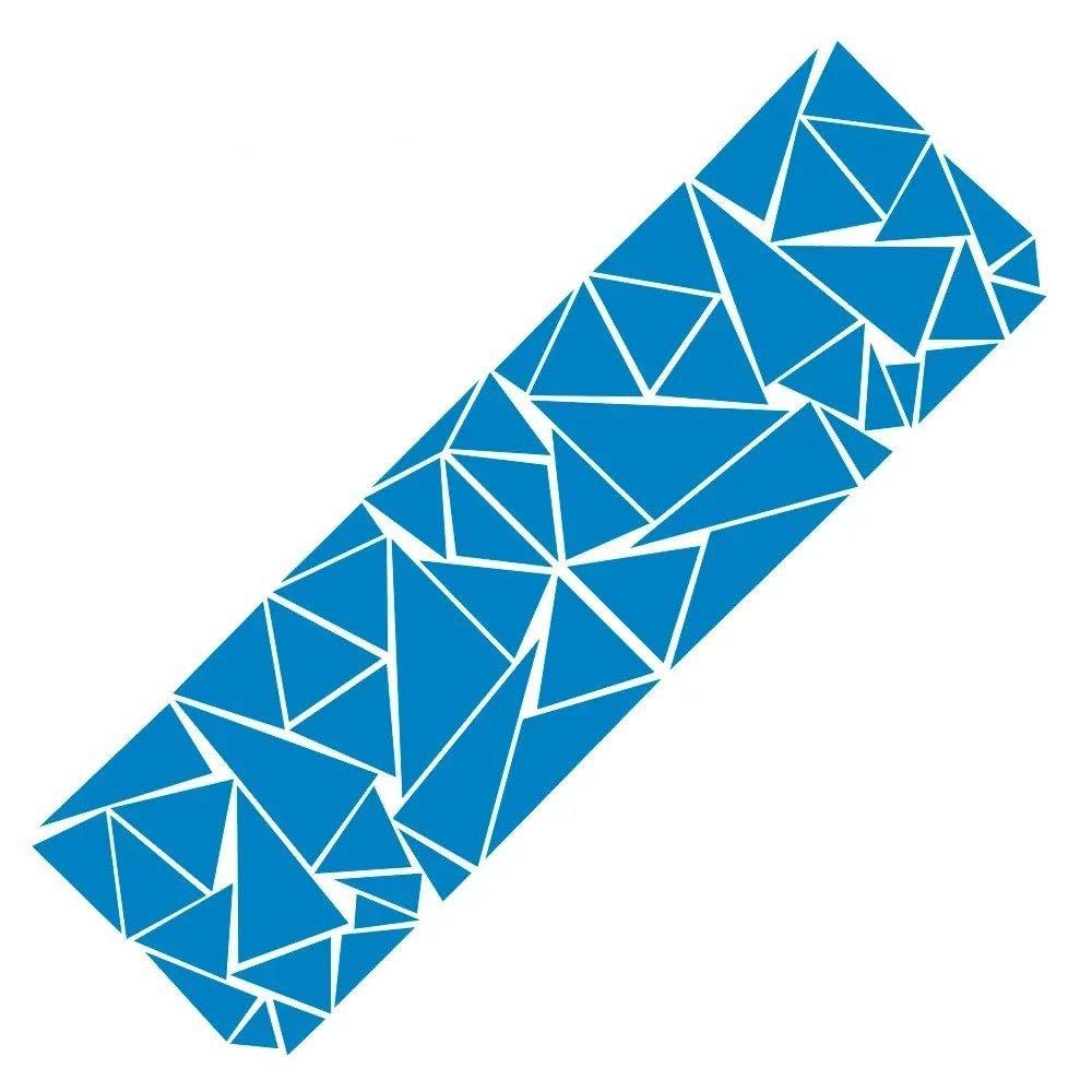 Auto Accessory Car Body Tail Sticker Auto Vinyl Decal DIY Decoration Accessories(Glossy Blue)