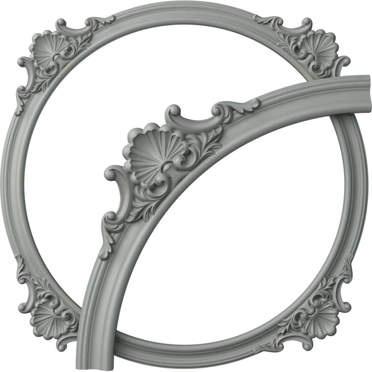 50"OD x 43 3/8"ID x 3 3/4"W x 1"P Shell Ceiling Ring Kit