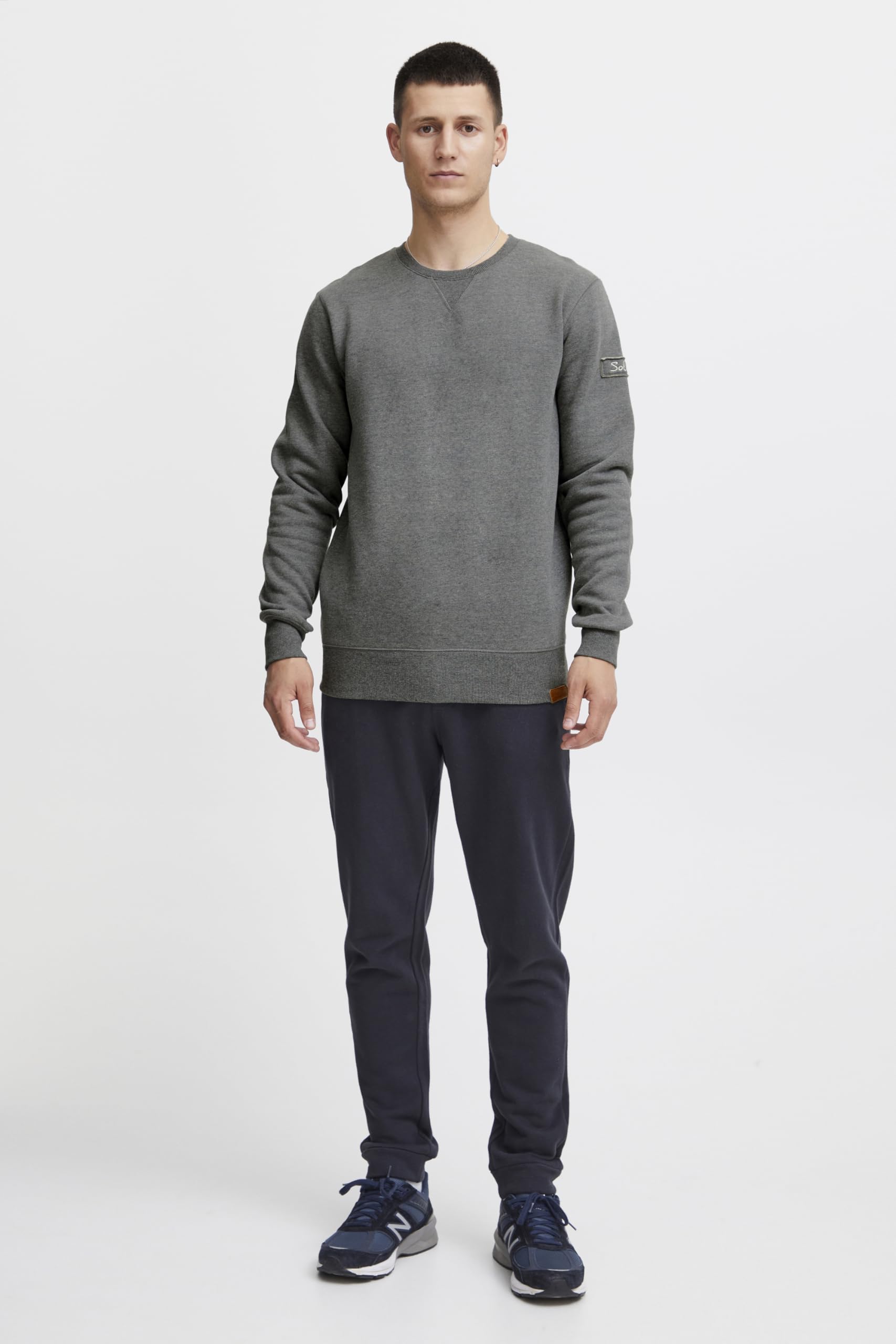 !Solid Trip Jersey Sudadera Suéter para Hombre con Cuello Redondo con Forro Polar Suave Al Tacto