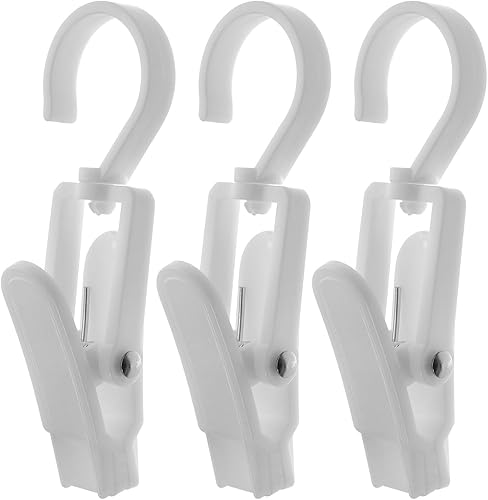 Cabilock Paquete de 3 ganchos de viaje para ropa sucia, clips portátiles para calcetines, ropa interior, pantalones, diseño resistente al viento