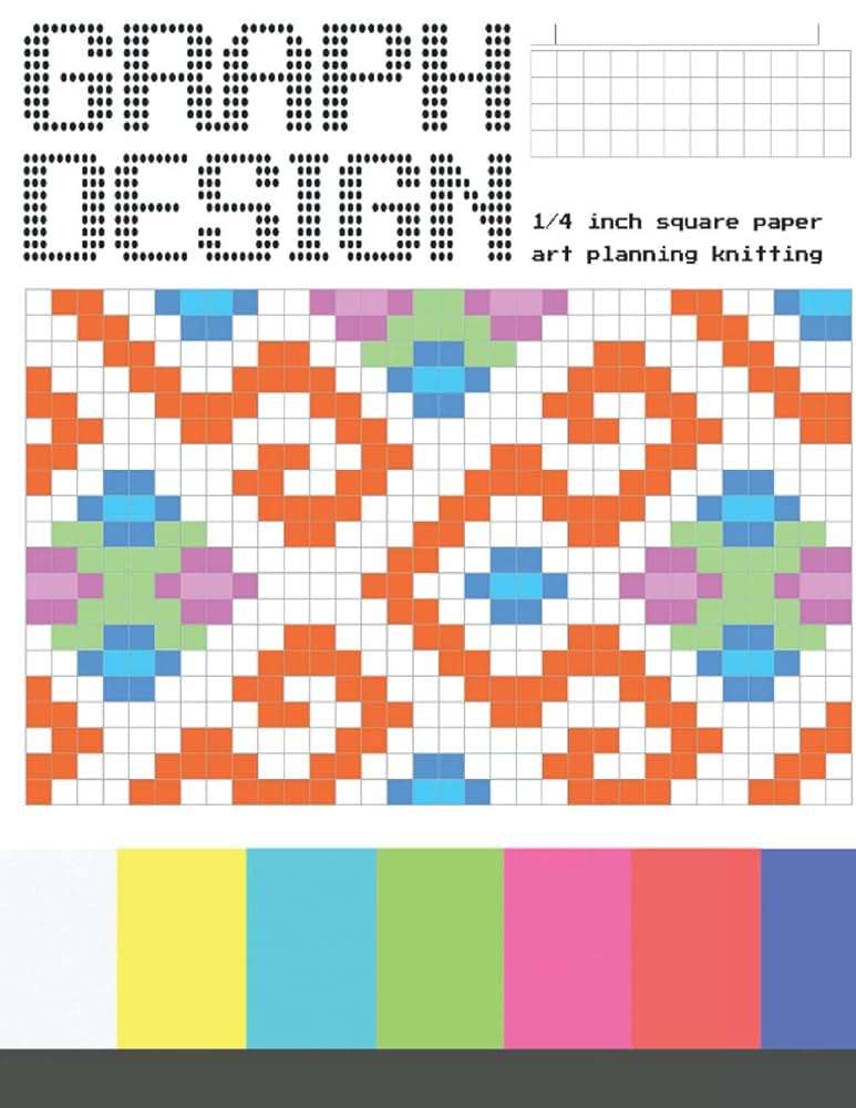 GRAPH DESIGN 1/4 inch square paper: art, planning, knitting