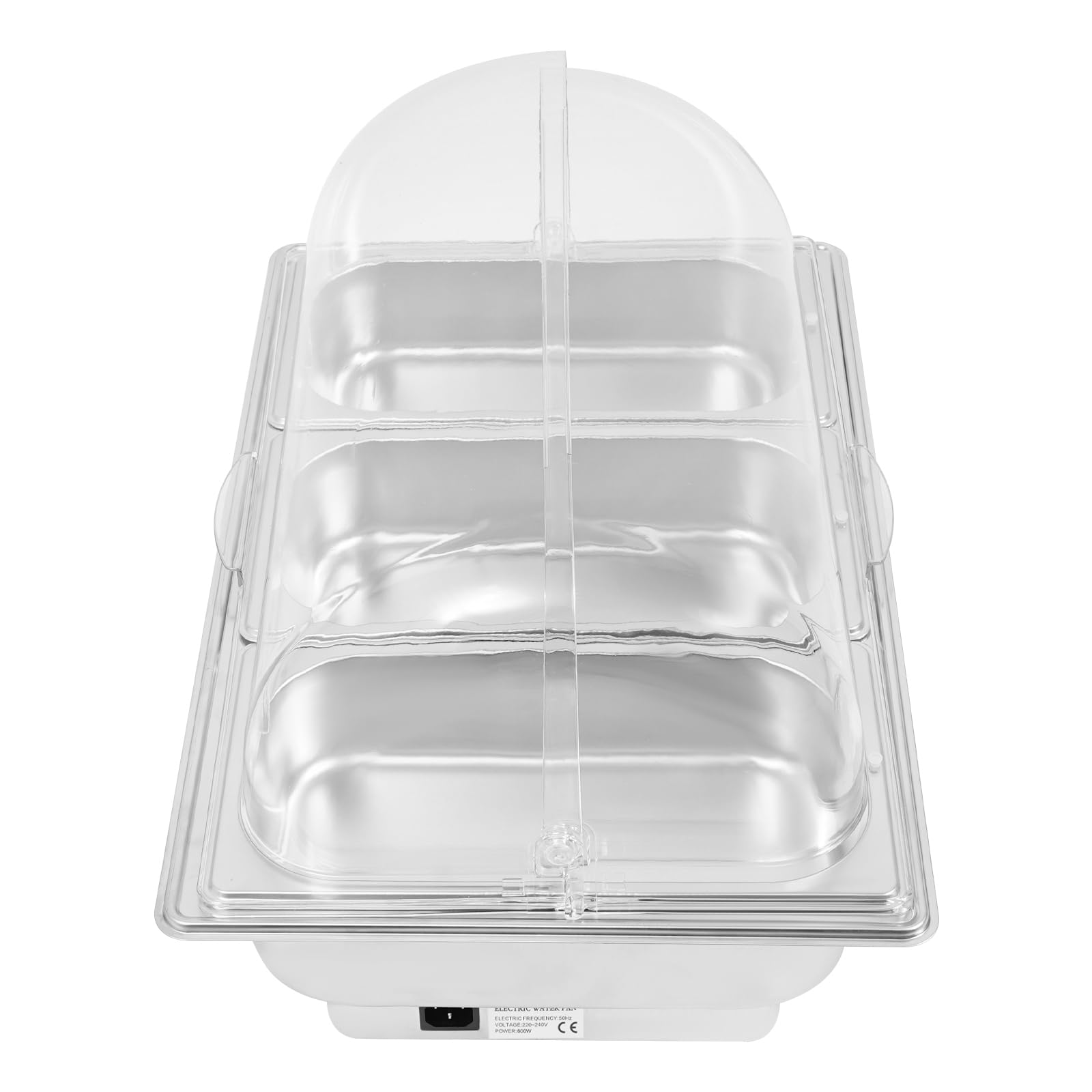 Elektrische Chafing Dish 9 Liter - Roestvrij Staal Buffetverwarmer Met Digitaal Touchscreen 2-voudig