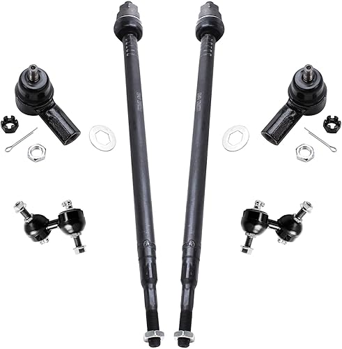 Detroit Axle - Kit de suspensión delantera de 6 piezas para Acura EL Honda Civic 01-05, 4 extremos de barra de acoplamiento exteriores interiores 2
