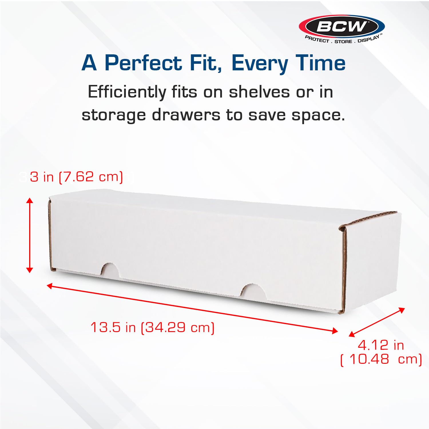 BCW Boîte de rangement pour cartes de jeu à une rangée – 5 carats | Boîte de rangement pour 1000 cartes | Support en carton ondulé | Boîte de rangement pour cartes CCG en vrac