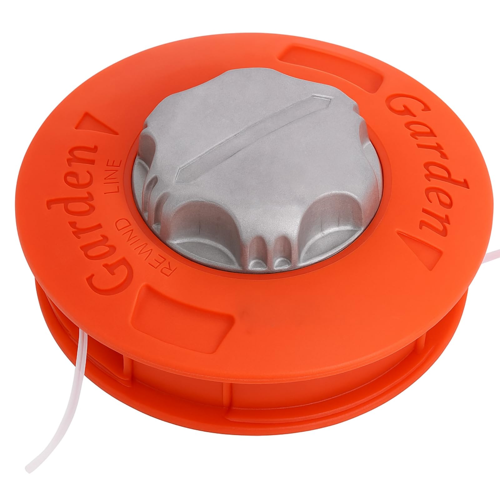 Poweka Testina di Ricambio Universale per decespugliatore M10 x 1,25 per Tosaerba in Nylon Alluminio,Arancia