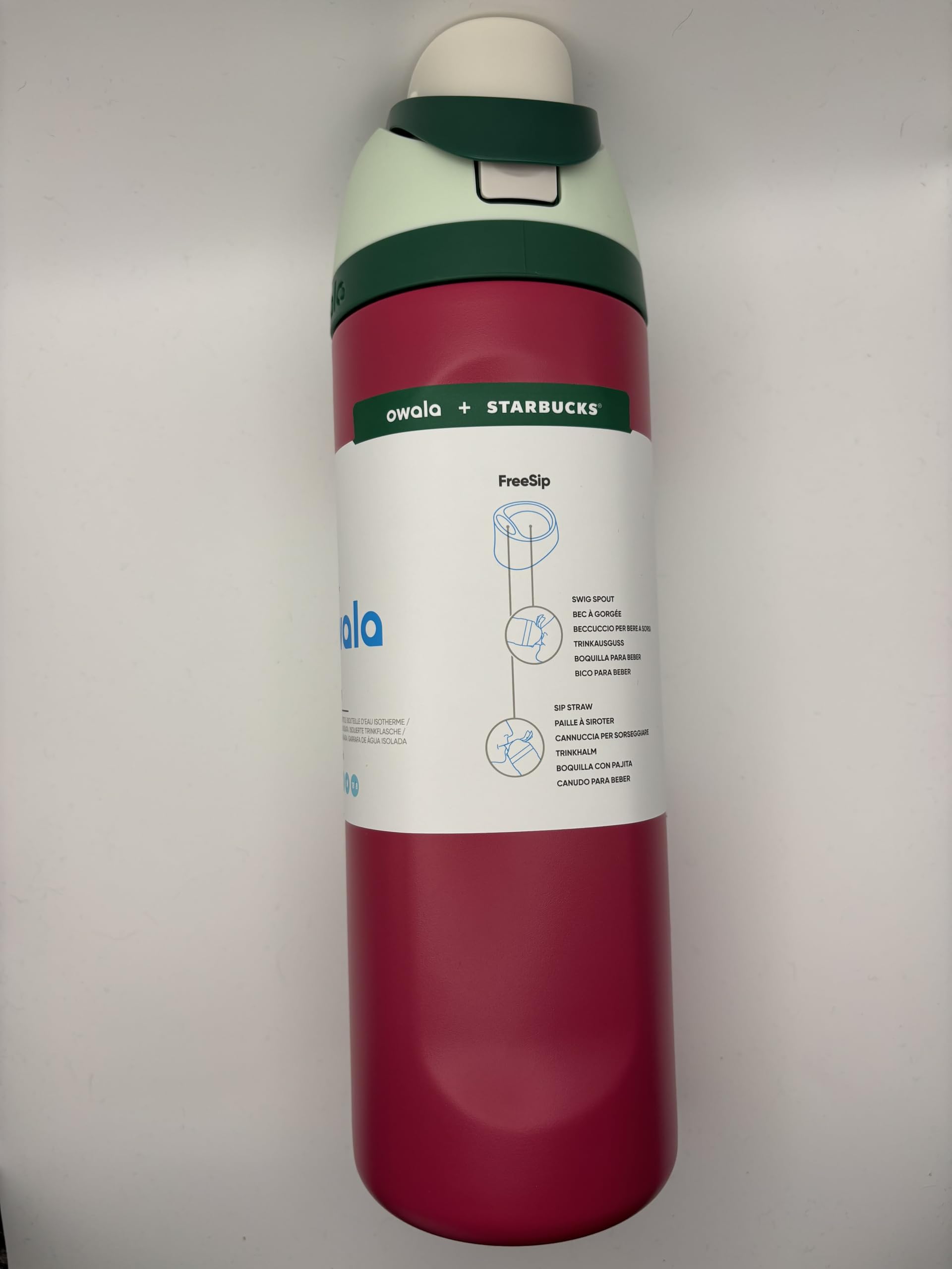 STARBUCKS Owala x Limited Edition FreeSip Water Bottle Christmas