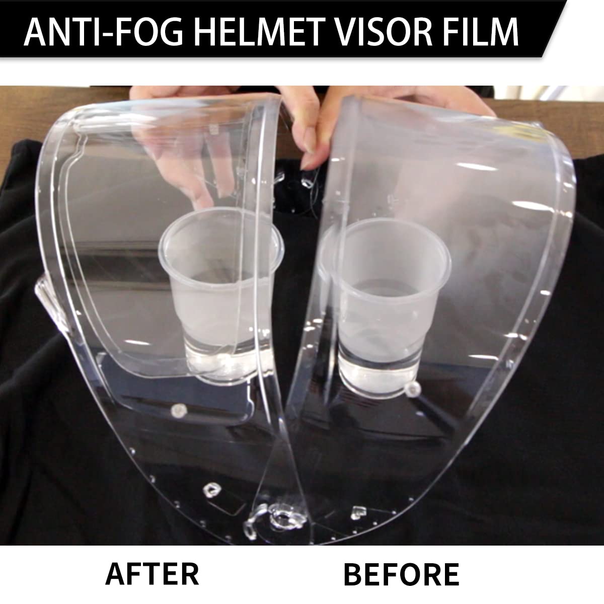 ICON IC04 Airframe Pro Airmada Airform Motorcycle Helmet Shield with Professional Anti Fog Film Set (Smoke Lense + Antifog Film)