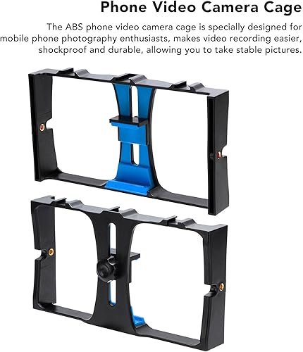 Miniatura 4 de Equipo de video para teléfonos inteligentes, tornillo de 14 de pulgada, estabilizador de teléfono celular portátil, jaula de cámara de video para