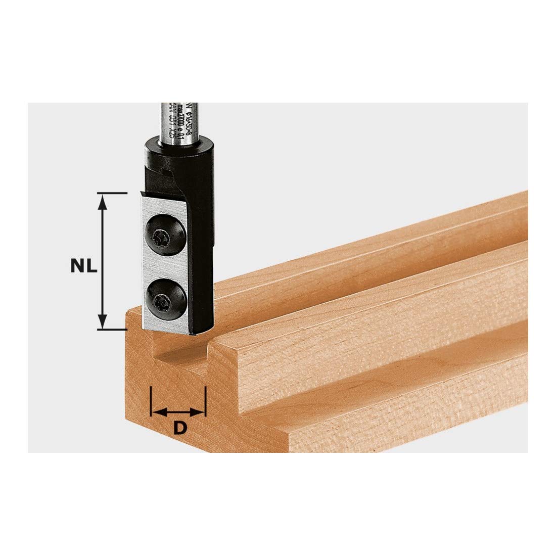 Festool Placas reversibles de fresa de ranuras HW D14/30 S8