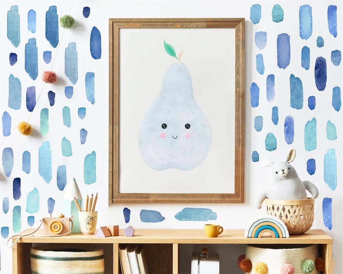 MOSITU Watercolor Wall Stickers Peel and Stick - Image 2