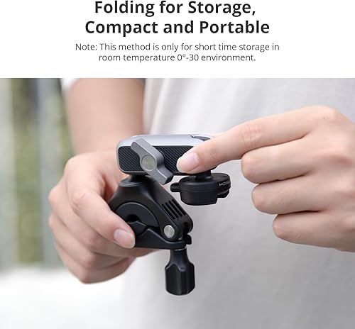 Miniatura 5 de PGYTECH CapLock - Soporte para manillar de motocicleta, rotación de doble bola de 360°, adaptador de rosca de 1/4"-20, para DJI OSMO Action 5