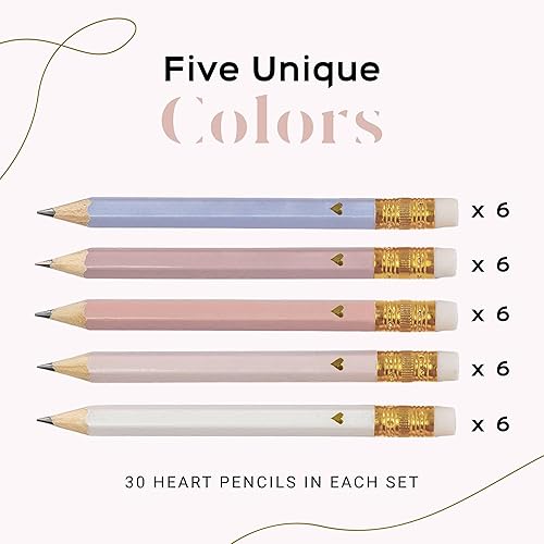 Miniatura 9 de Mini lápices de baby shower con borradores, pequeños lápices preafilados para juegos de baby shower, mini lápices azules a granel para baby shower,