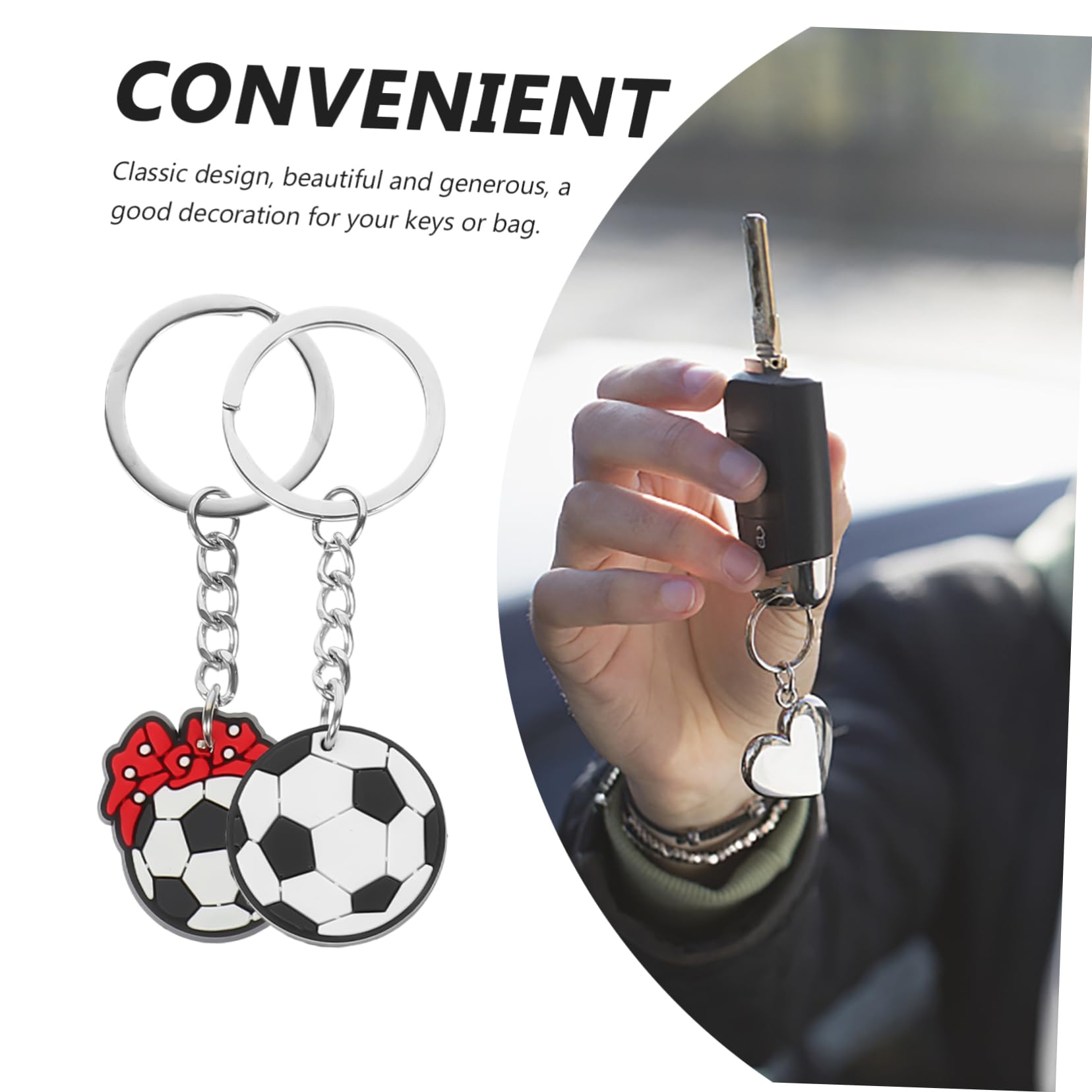 INOOMP Sport Palla Portachiavi Portachiavi Indietro Portachiavi Calcio Novità Portachiavi Calcio Souvenir Piccolo Portachiavi Calcio Di Partito Calcio Anello Chiave Portachiavi