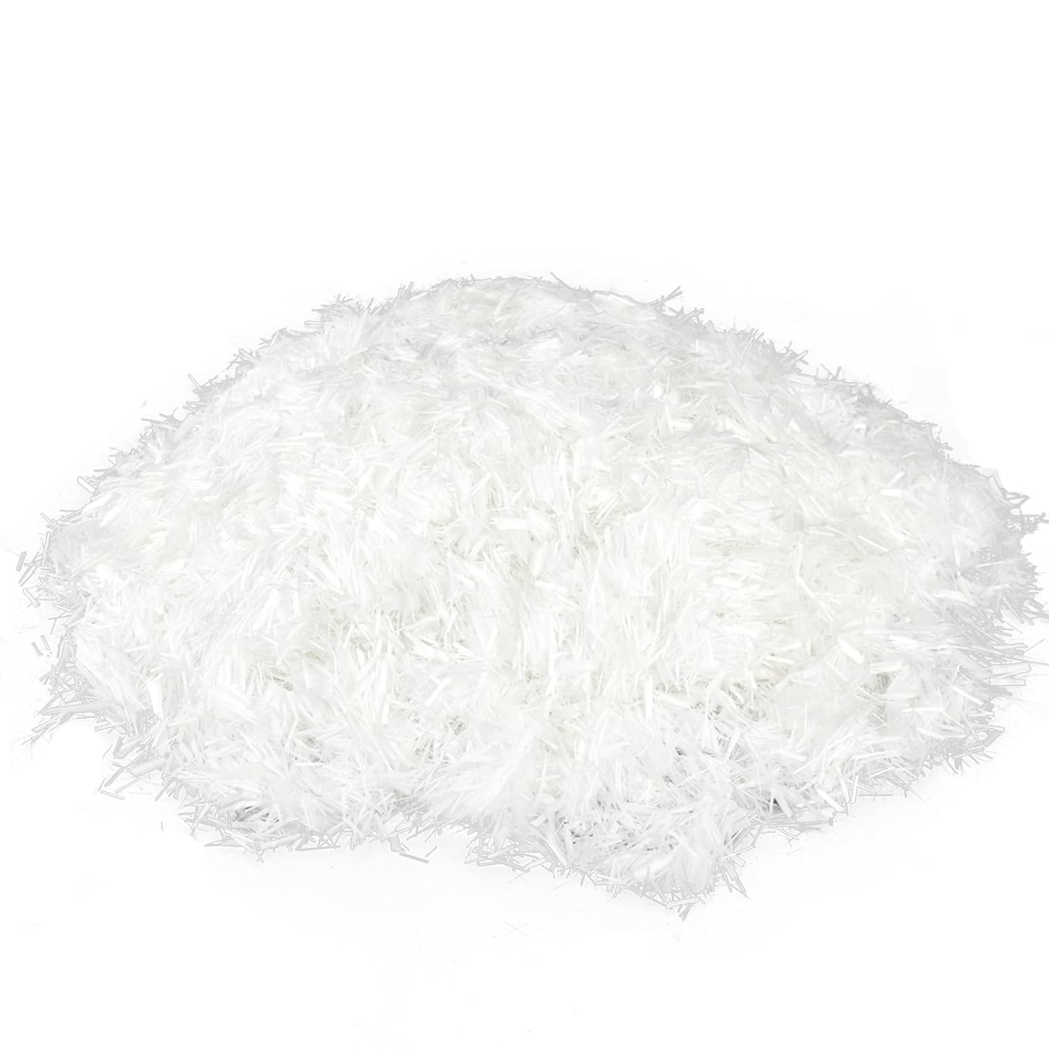 11 Lb 1/4 Inch Chopped Fiberglass Fibers Strands for Cement 6 mm, 9mm Mortar Concrete Reinforcement Anti Seepage Anti Cracking Milled Glass Fiber for Building Wall Garden Floor