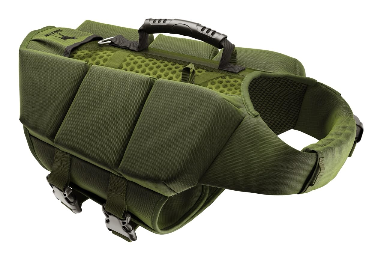 NOAH & PAW Dog Life Jacket, Human Standards Lifejacket Design, Dog Life Vest for Swimming and Boating, 3X Foam Support for Max Floating, Breathable