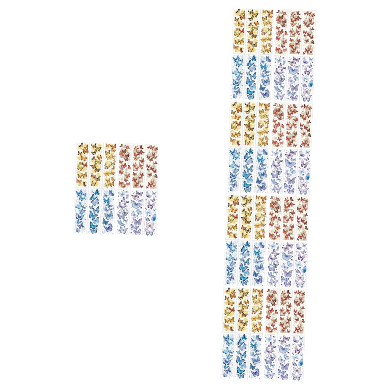 Tofficu 60blätter Retro Hintergrundpapier Material Für Scrapbooking Dekoration Mit Schmetterlingsdesigns Pro Design Langlebig Und Vielseitig Einsetzbar