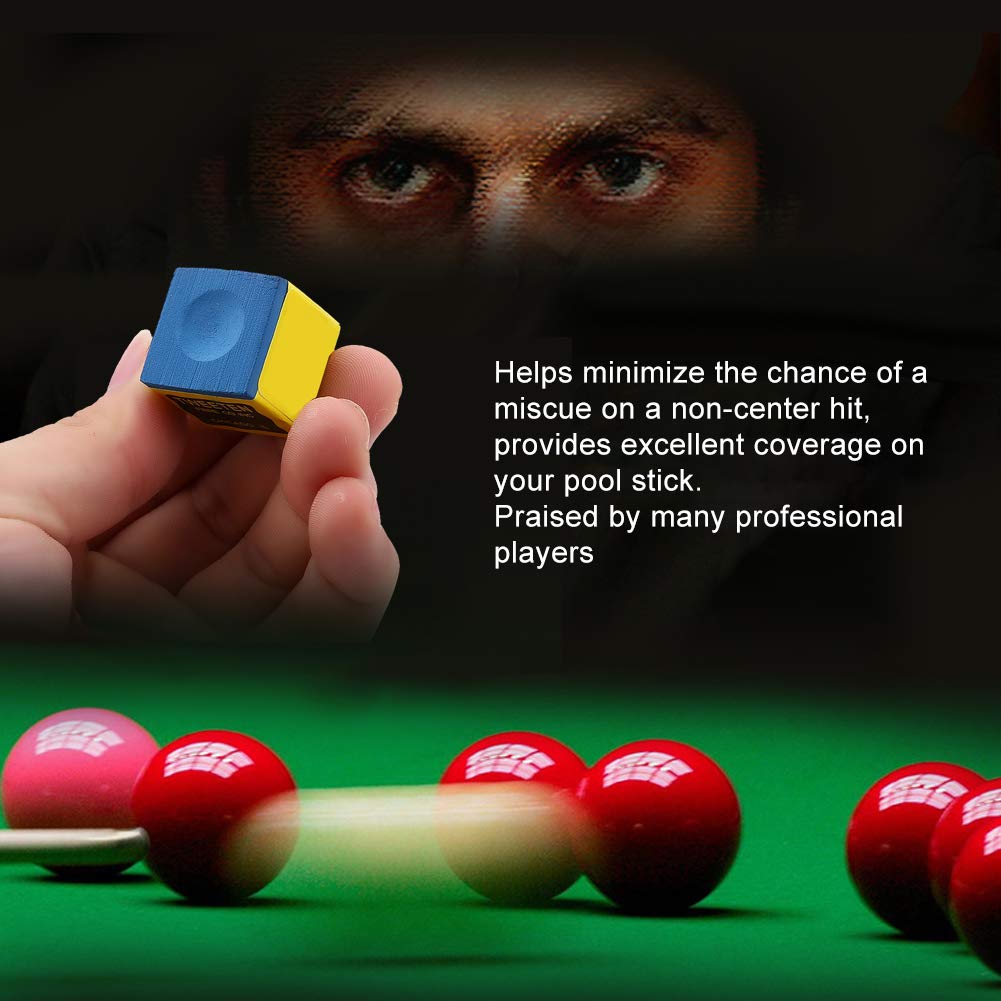 Craie Billard Craies Billard ZDL - Lot 12 Cubes Bleus Carbonate Calcium Pour Queues Professionnelles Billard Accessoires