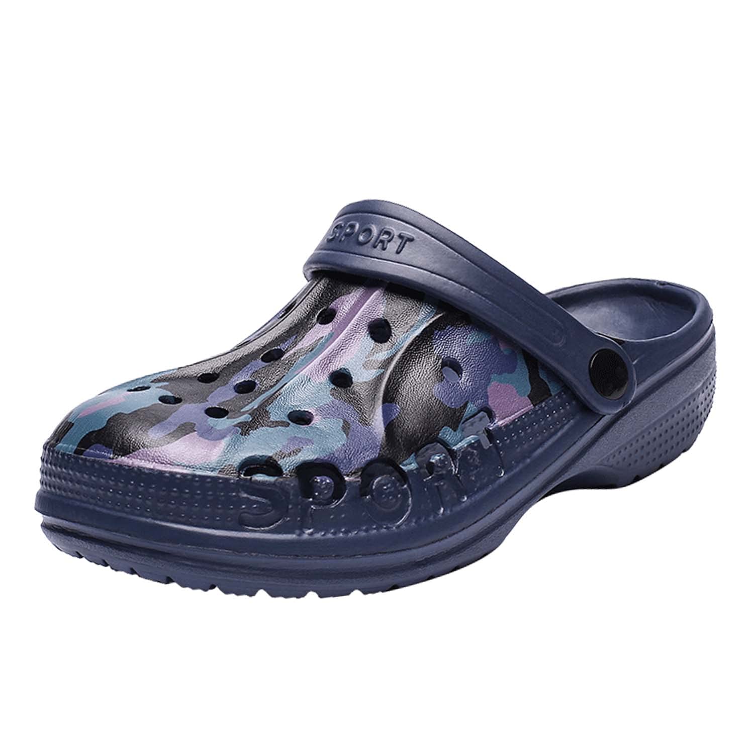 CERYTHRINA Jungen Clogs Tarnmuster Sommer Strand Badeschuhe