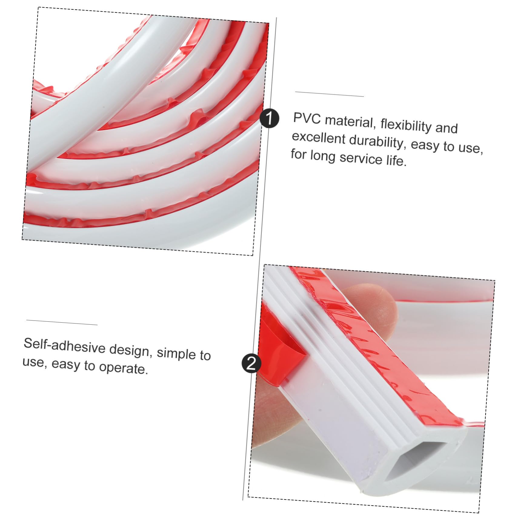 Moldura Blanco Flexible Esquina de Autoadhesiva de Pared de Pvc Color